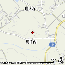 福島県田村郡三春町貝山馬千内周辺の地図