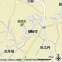 福島県田村郡三春町鷹巣薬師堂周辺の地図