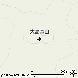 大高森山周辺の地図