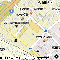 ヨークタウン八山田周辺の地図