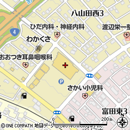 フジカラーパレットプラザヨークタウン八山田店周辺の地図