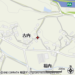 福島県田村郡三春町貝山古内34周辺の地図