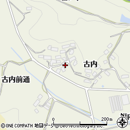 福島県田村郡三春町貝山古内178周辺の地図
