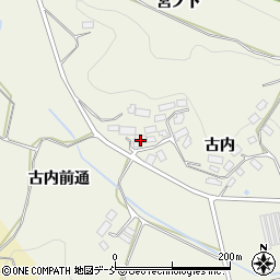 福島県田村郡三春町貝山古内156周辺の地図