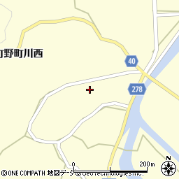 石川県輪島市町野町川西ヘ周辺の地図