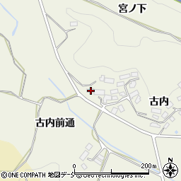 福島県田村郡三春町貝山古内159周辺の地図