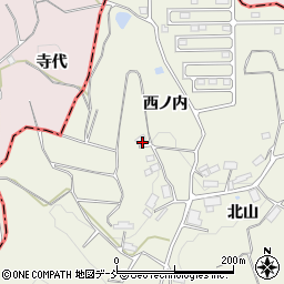 福島県三春町（田村郡）下舞木（西ノ内）周辺の地図