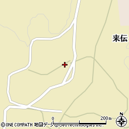 新潟県長岡市来伝580周辺の地図