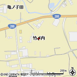 福島県郡山市富久山町福原（竹ノ内）周辺の地図