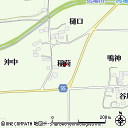 福島県郡山市片平町稲荷周辺の地図