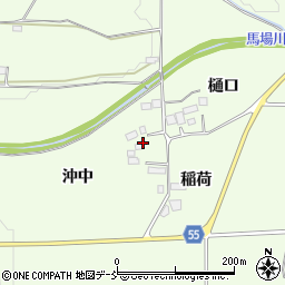 福島県郡山市片平町（沖中）周辺の地図