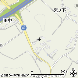 福島県田村郡三春町込木田中周辺の地図