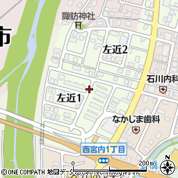 新潟県長岡市左近周辺の地図