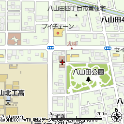 郡山市立八山田地域公民館周辺の地図