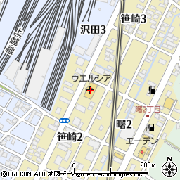 ウエルシア長岡笹崎店周辺の地図