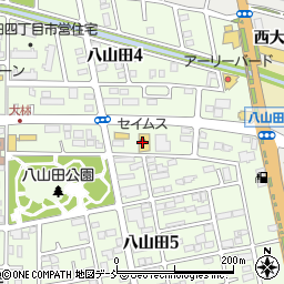 ドラッグセイムス八山田店周辺の地図