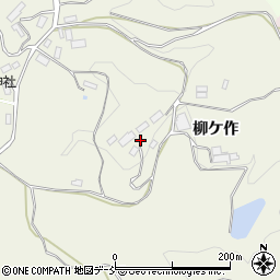 福島県三春町（田村郡）込木（柳ケ作）周辺の地図