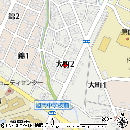 新潟県長岡市大町2丁目周辺の地図