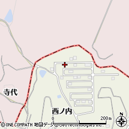 福島県田村郡三春町下舞木西ノ内41-74周辺の地図