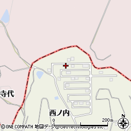 福島県田村郡三春町下舞木西ノ内41-75周辺の地図