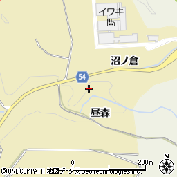 福島県三春町（田村郡）鷹巣（昼森）周辺の地図