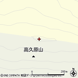 高久原山周辺の地図