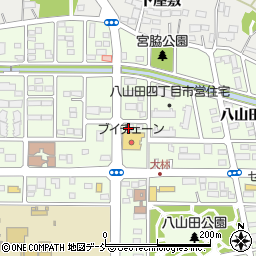 ブイチェーン八山田店周辺の地図