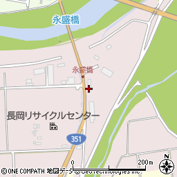 長岡舖道株式会社　プラント周辺の地図
