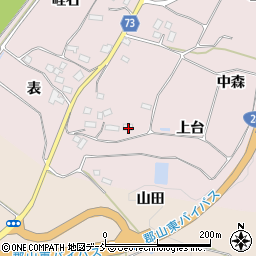 福島県郡山市富久山町堂坂寺代周辺の地図