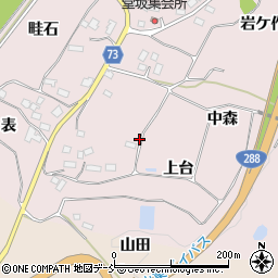 福島県郡山市富久山町堂坂（上台）周辺の地図