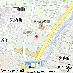 新潟ケンベイ中越支店倉庫周辺の地図