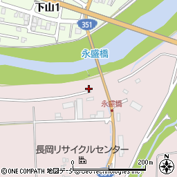 新潟県長岡市下山町周辺の地図