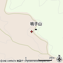鳴子山周辺の地図