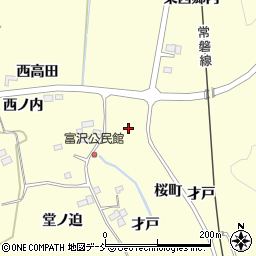 福島県双葉郡双葉町山田桜町周辺の地図