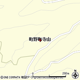 石川県輪島市町野町寺山周辺の地図