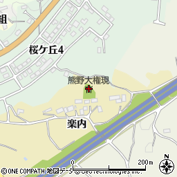 熊野大権現周辺の地図