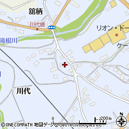 福島県田村市船引町船引川代周辺の地図