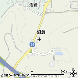 福島県田村郡三春町貝山沼倉周辺の地図