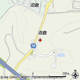 福島県三春町（田村郡）貝山（沼倉）周辺の地図