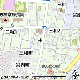 新潟県長岡市三和周辺の地図