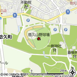 長岡市悠久山野球場周辺の地図