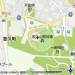 長岡市悠久山野球場周辺の地図