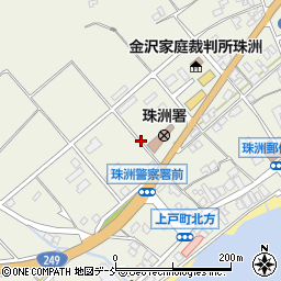 石川県珠洲市上戸町北方ろ周辺の地図