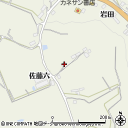 福島県田村郡三春町貝山佐藤六111周辺の地図