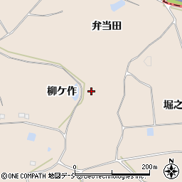 福島県田村郡三春町山田柳ケ作周辺の地図