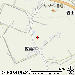 福島県田村郡三春町貝山佐藤六周辺の地図