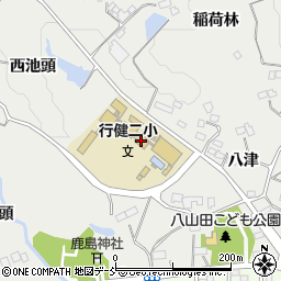 郡山市立　行健第二小学校周辺の地図