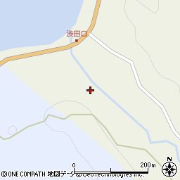 石川県輪島市渋田町テ周辺の地図