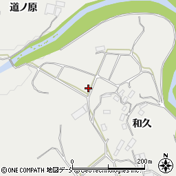 福島県田村市船引町春山川久保周辺の地図