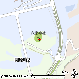 六座神社周辺の地図